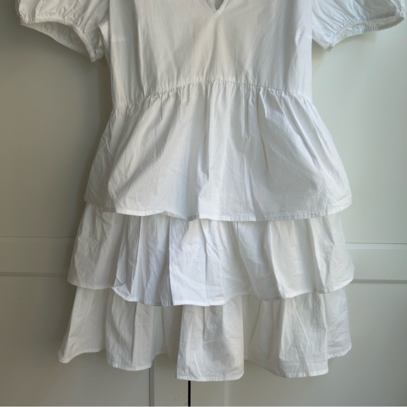 Zara ruffled poplin dress NWOT - Picture 4 of 10